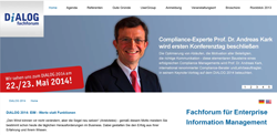 Compliance-Vortrag Prof. Dr. Andreas Kark, LL.M., DiALOG Fachforum 2014